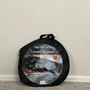 Pop-Up Coffin Halloween Prop - Black